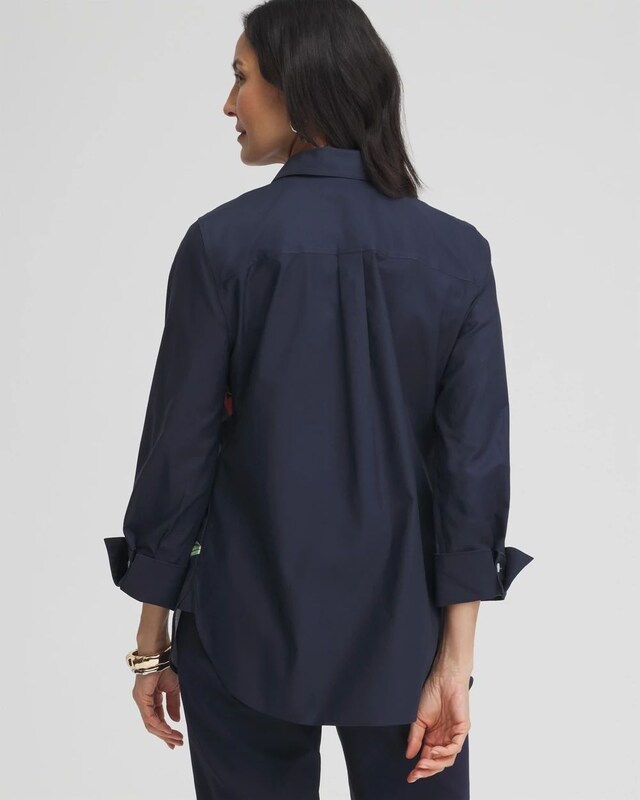 No Iron Stretch Floral Shirt - image 3
